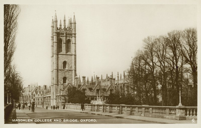 Magdalen College, Oxford (s/h foto) af English Photographer