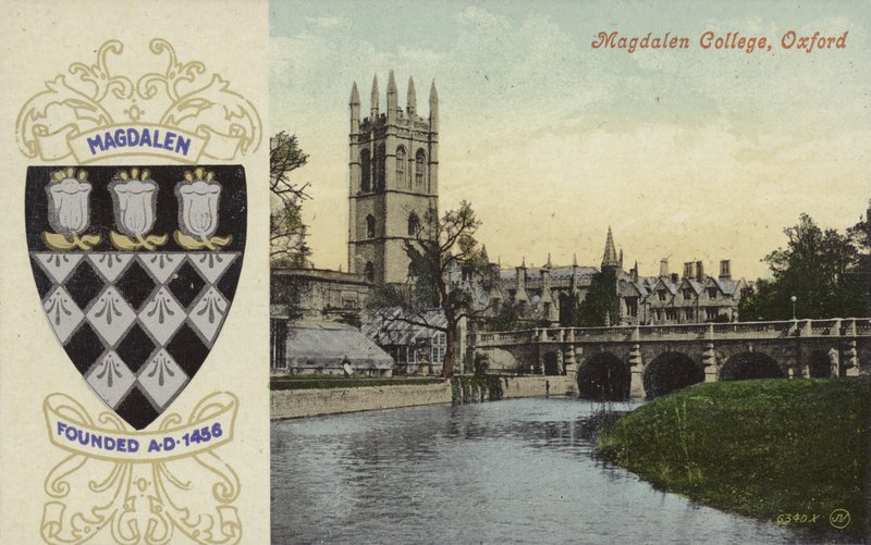 Magdalen College, Oxford (farvefoto) af English Photographer