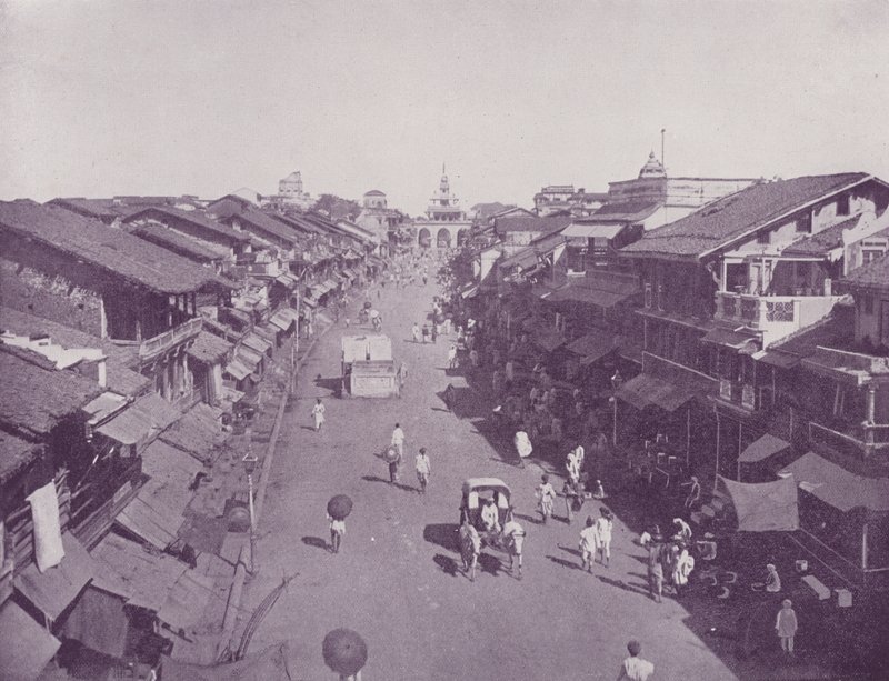 Main Street, Baroda af English Photographer