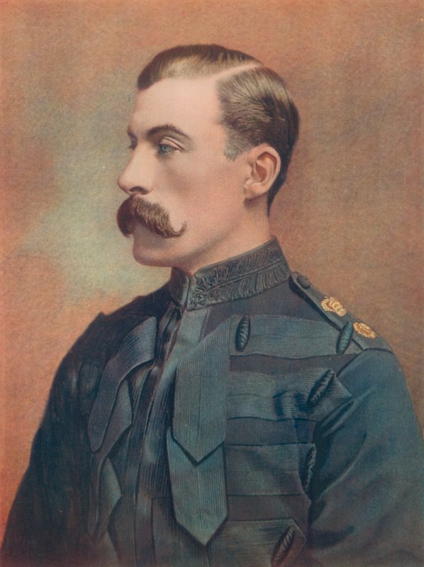 Generalmajor J. F. Brocklehurst. Leder den anden kavaleribrigade, Natal Field Force af English Photographer
