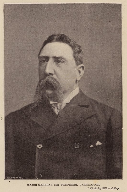 Generalmajor Sir Frederick Carrington (s/h foto) af English Photographer