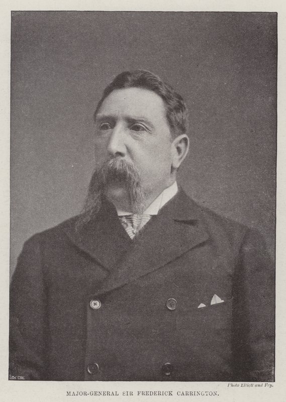 Generalmajor Sir Frederick Carrington af English Photographer