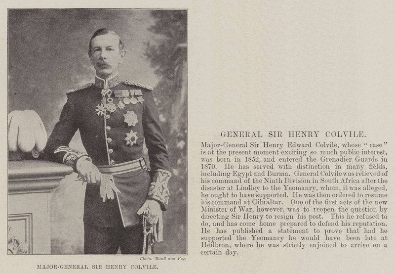 Generalmajor Sir Henry Colvile af English Photographer