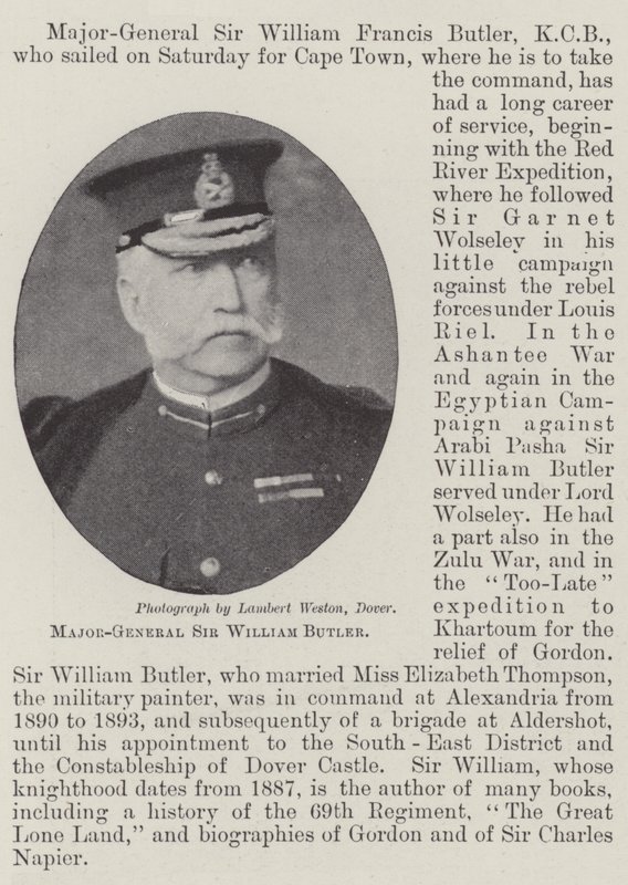 Generalmajor Sir William Butler af English Photographer