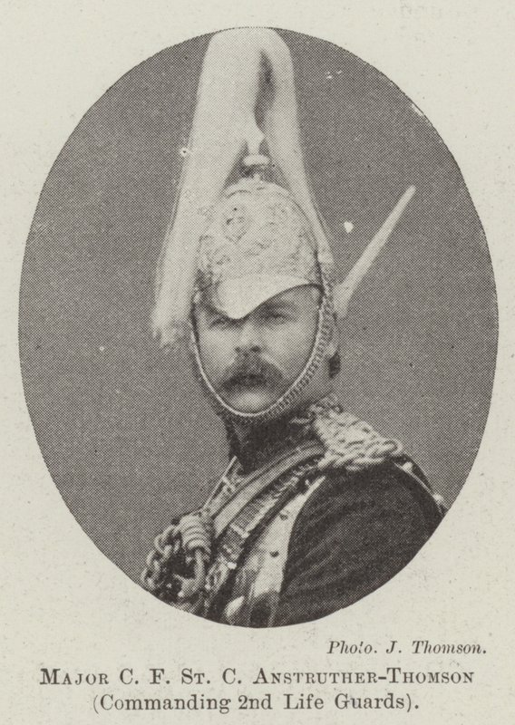Major C F St C Anstruther-Thomson, kommanderende 2. Livgarde af English Photographer