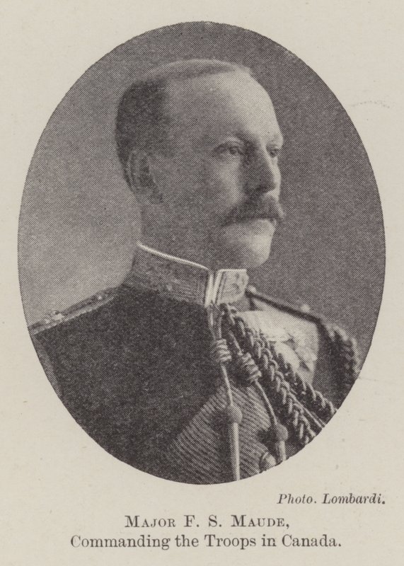 Major F S Maude, der kommanderede tropperne i Canada af English Photographer