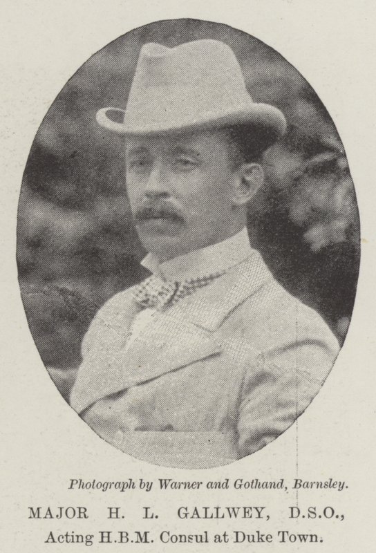 Major H L Gallwey, DSO, fungerende HBM-konsul i Duke Town af English Photographer