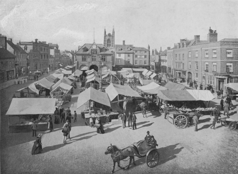 Market-Place, Peterborough af English Photographer