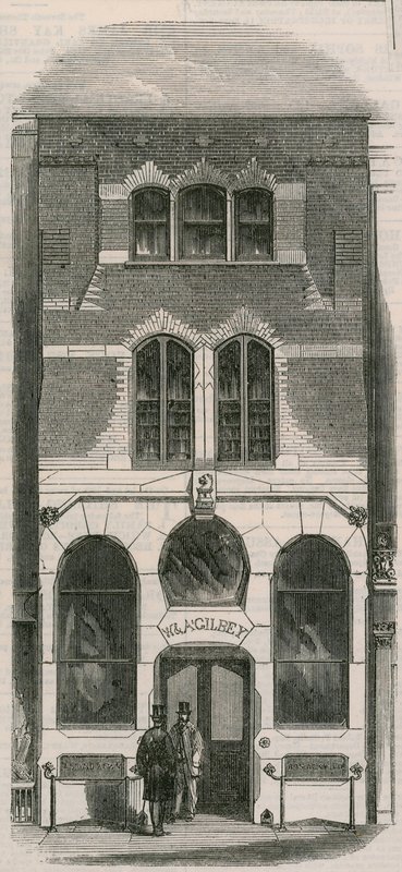 Mrs Gilbeys Wine Office, Oxford Street af English Photographer