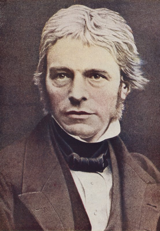 Michael Faraday, engelsk fysiker og kemiker (farvet foto) af English Photographer
