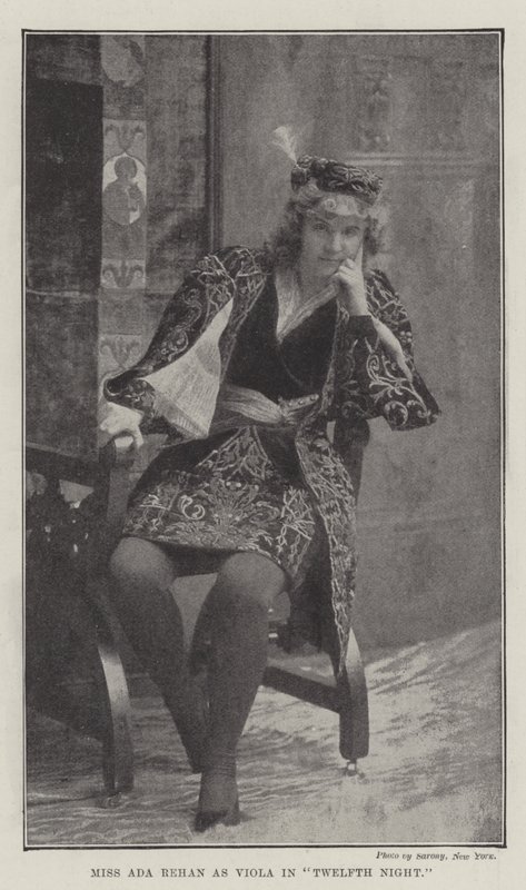 Miss Ada Rehan som Viola i Twelfth Night af English Photographer