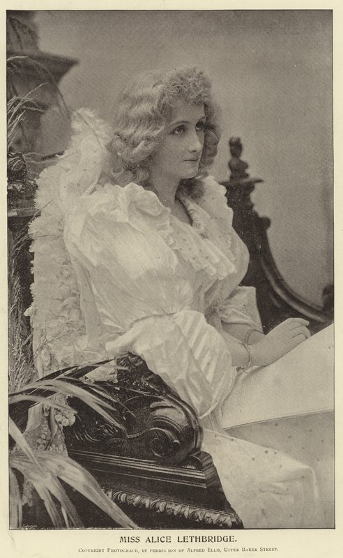 Frøken Alice Lethbridge af English Photographer