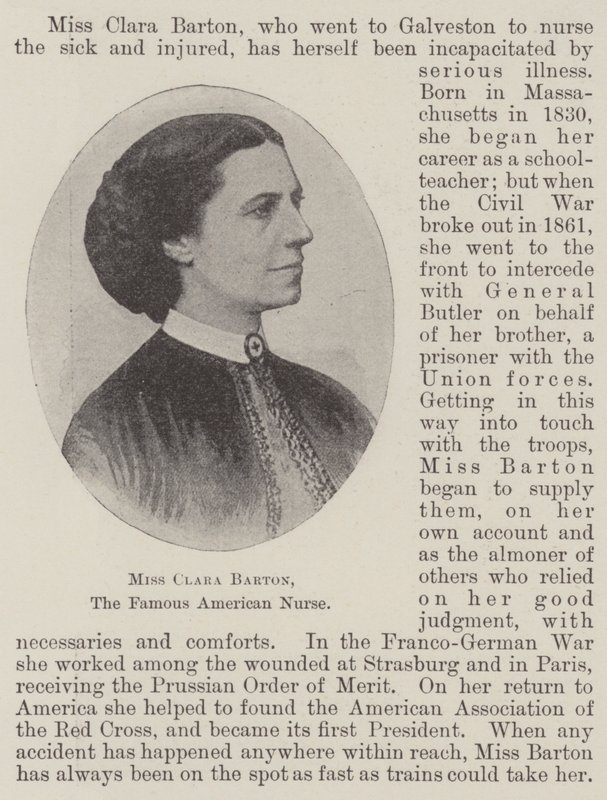 Miss Clara Barton, den berømte amerikanske sygeplejerske af English Photographer