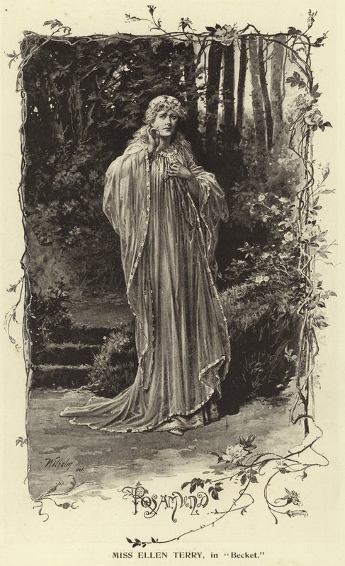 Miss Ellen Terry, i Becket af English Photographer