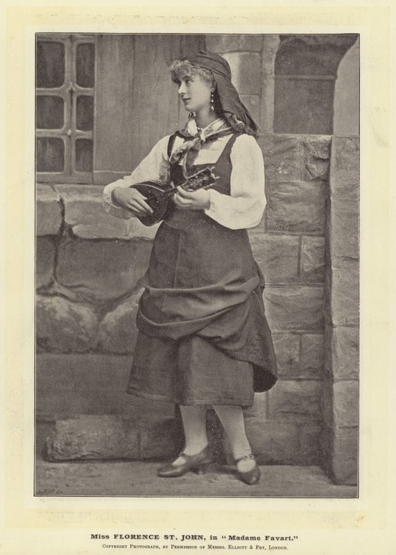 Miss Florence St John, i Madame Favart af English Photographer