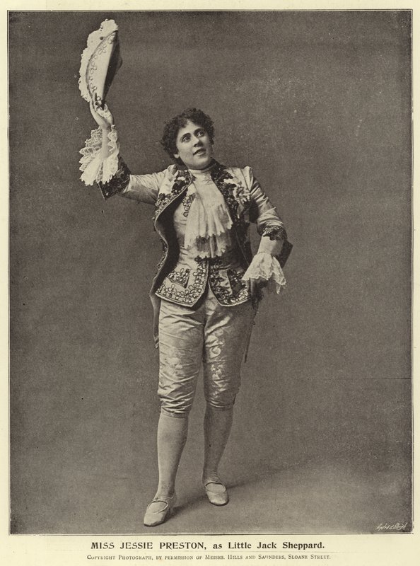 Miss Jessie Preston, som Little Jack Sheppard af English Photographer