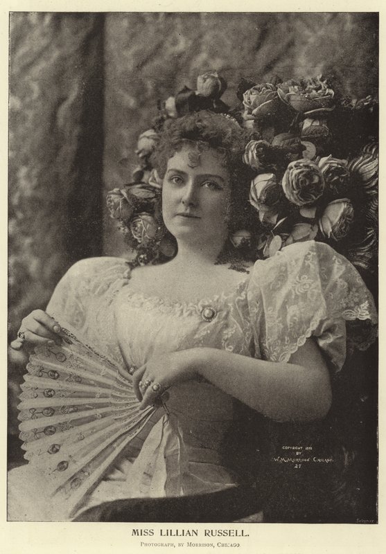 Frøken Lillian Russell af English Photographer