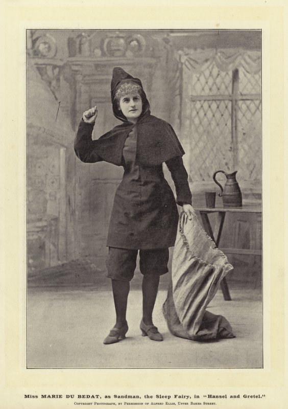 Frøken Marie Du Bedat, som Sandman, Søvnfeen, i Hans og Grete af English Photographer