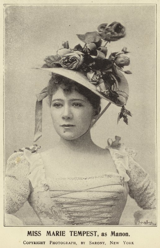 Miss Marie Tempest, som Manon af English Photographer