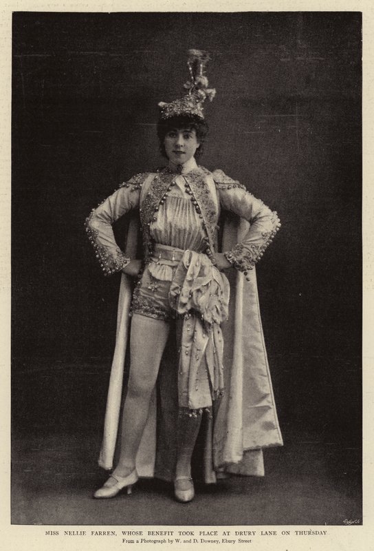 Miss Nellie Farren, hvis fordel fandt sted på Drury Lane i torsdags af English Photographer
