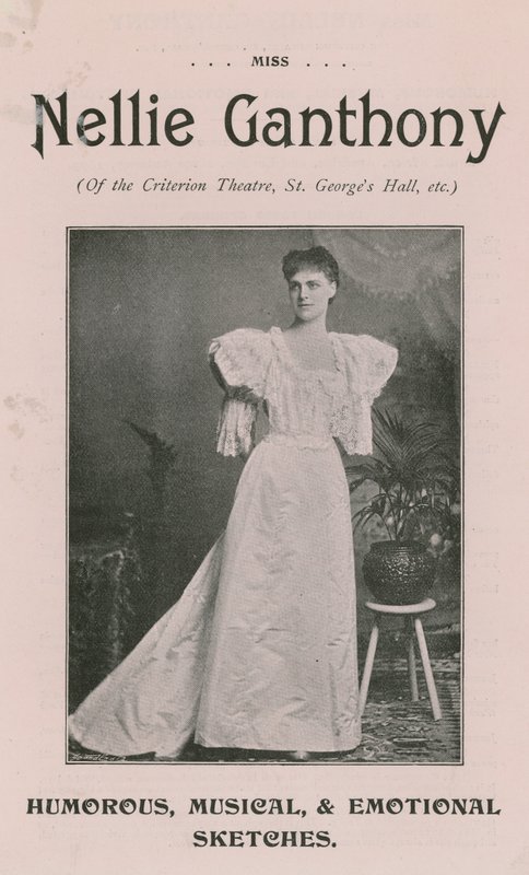 Miss Nellie Ganthony fra Criterion Theatre af English Photographer