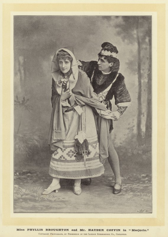 Miss Phyllis Broughton og Mr. Hayden Coffin i Marjorie af English Photographer