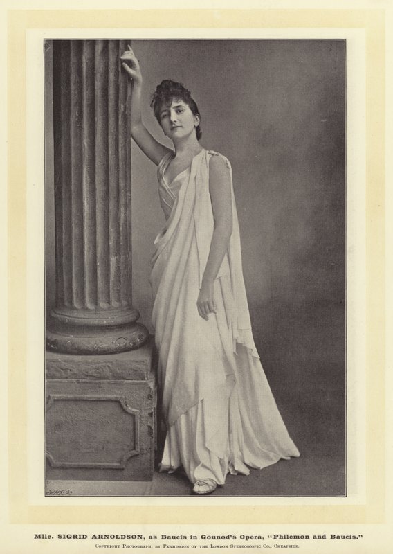 Mlle Sigrid Arnoldson, som Baucis i Gounods Opera, Philemon og Baucis af English Photographer