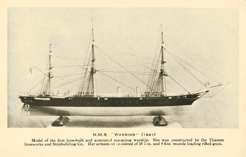 Model af HMS Warrior af English Photographer