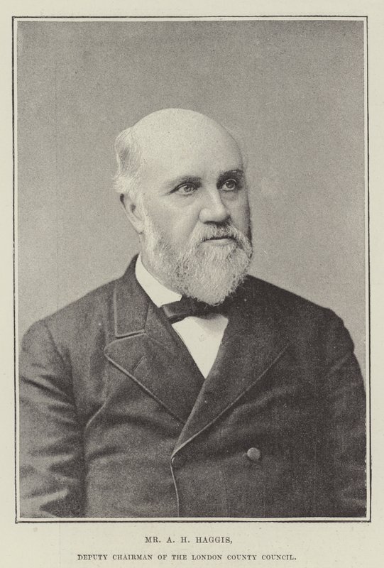 A H Haggis, næstformand for London County Council af English Photographer