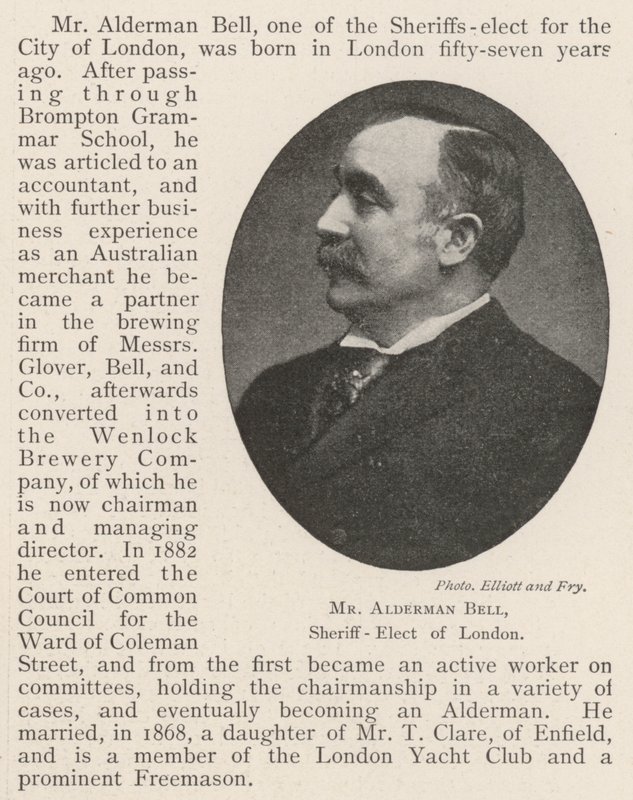 Alderman Bell, Sheriff-Elect i London af English Photographer