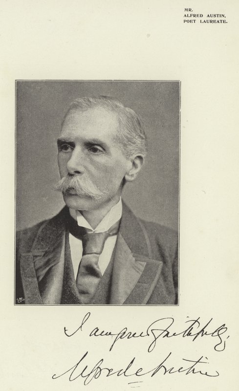 Alfred Austin, digterpristager af English Photographer