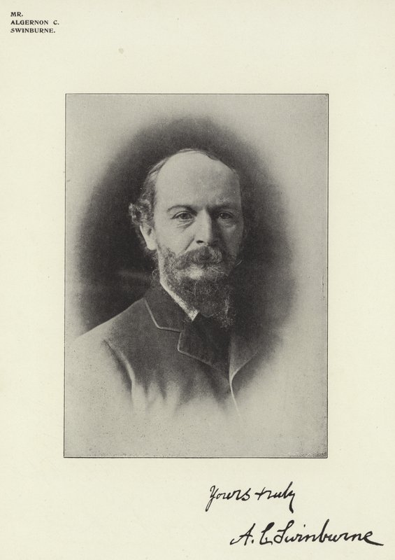 Algernon C Swinburne af English Photographer