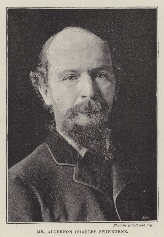 Algernon Charles Swinburne af English Photographer