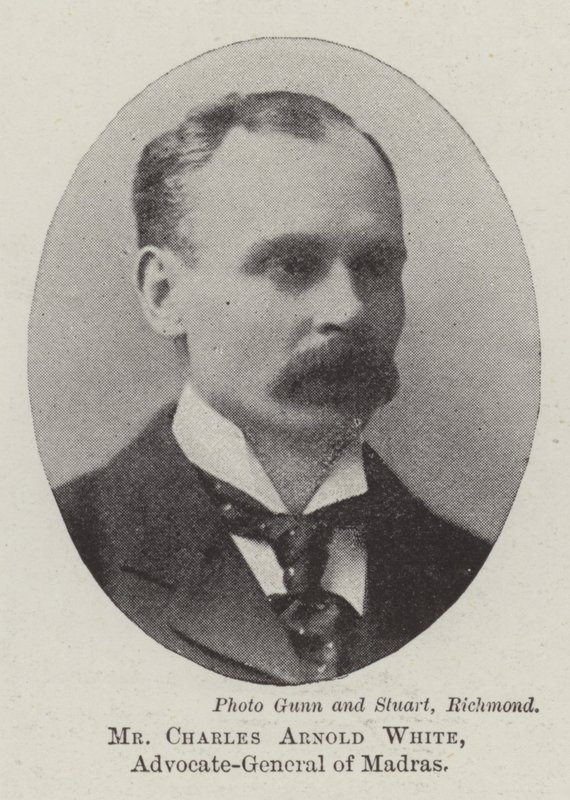 Charles Arnold White, generaladvokat for Madras af English Photographer