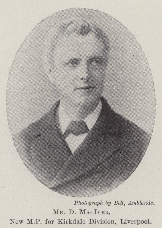 Mr D MacIver, nyt parlamentsmedlem for Kirkdale Division, Liverpool af English Photographer