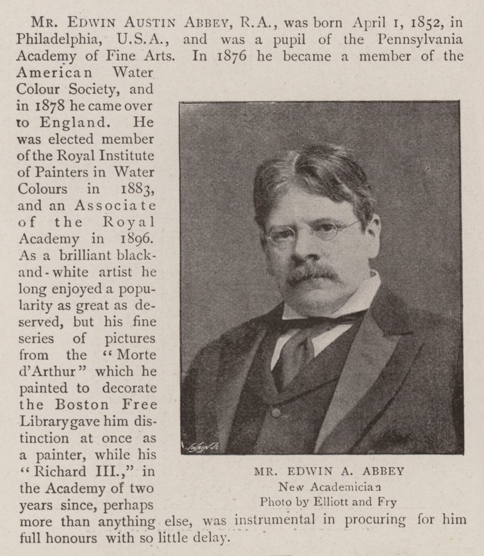 Mr Edwin A Abbey af English Photographer