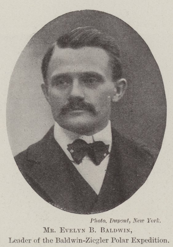 Mr Evelyn B Baldwin, leder af Baldwin-Ziegler Polar Ekspeditionen af English Photographer