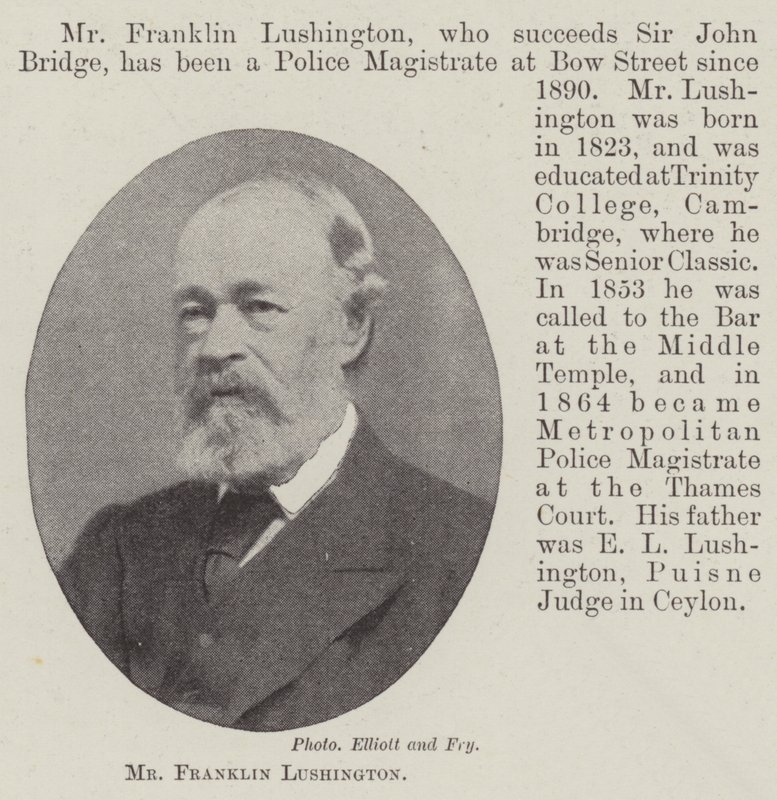 Franklin Lushington af English Photographer