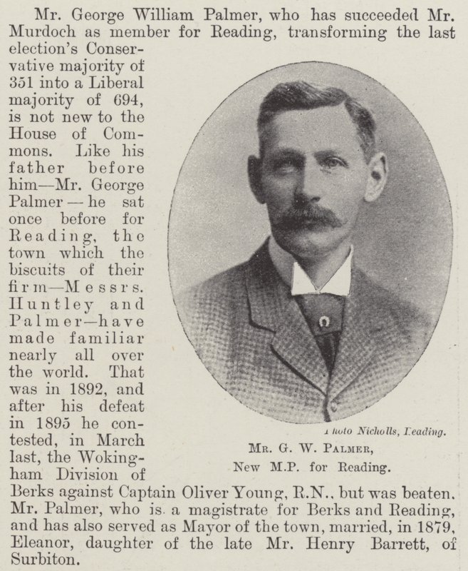 Hr. G W Palmer, ny parlamentsmedlem for læsning af English Photographer