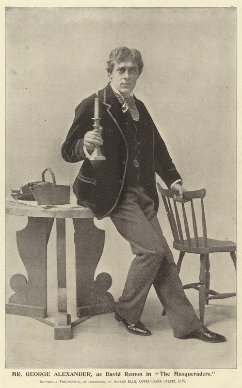 George Alexander, som David Remon i The Masqueraders af English Photographer