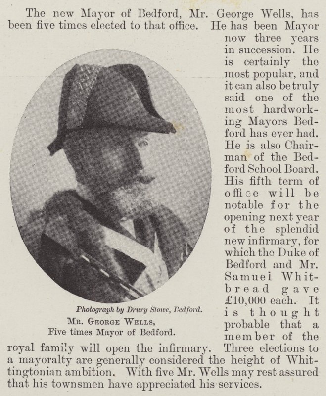George Wells, fem gange borgmester i Bedford af English Photographer