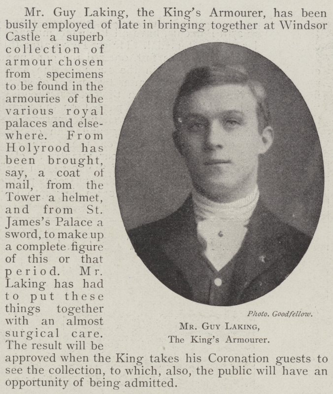 Mr Guy Laking, Kings Armourer af English Photographer
