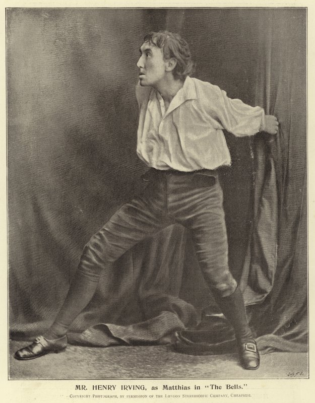 Henry Irving som Matthias i The Bells af English Photographer