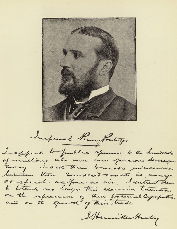 J Henniker Heaton, parlamentsmedlem, generalpostmester for Empire af English Photographer