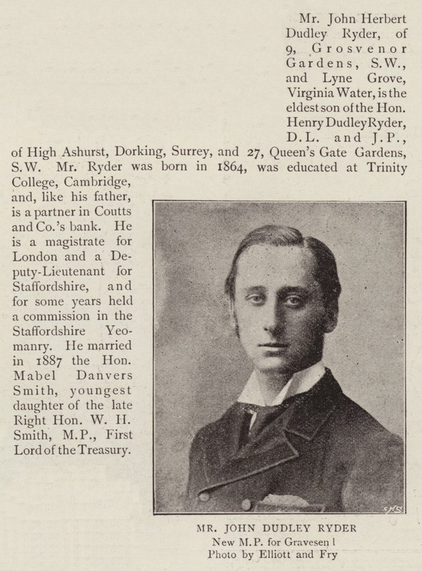 Mr John Dudley Ryder af English Photographer