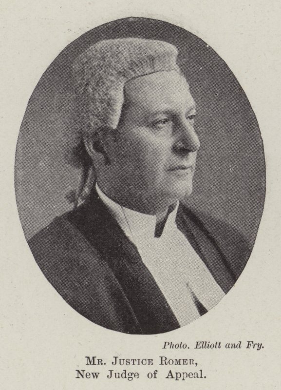 Justice Romer, ny appeldommer af English Photographer