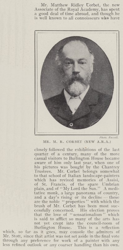 Mr. MR Corbett, New ERA af English Photographer