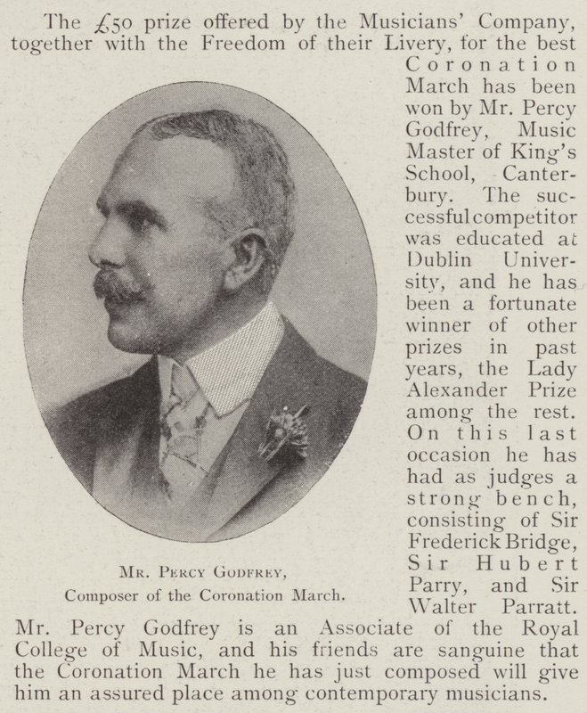 Mr. Percy Godfrey, komponist af kroningsmarchen af English Photographer