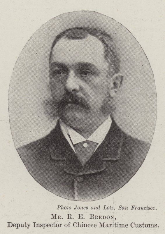 R E Bredon, viceinspektør for det kinesiske søfartstold af English Photographer