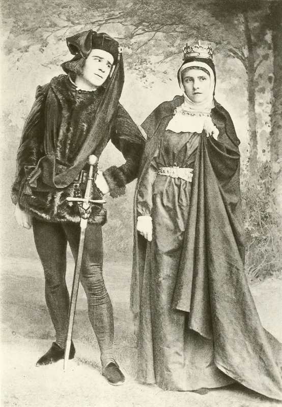 Mr R Manseld og Miss B Cameron som Richard III og Lady Anne (dybtryk) af English Photographer